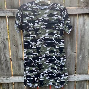 Urban Design camouflage shift dress sz. M